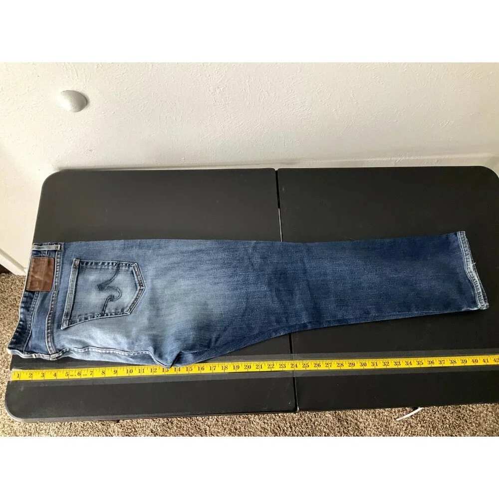 AG Adriano Goldschmied Jeans Mens 38x29 Blue Graduate Tailored Stretch Denim - Picture 10 of 13